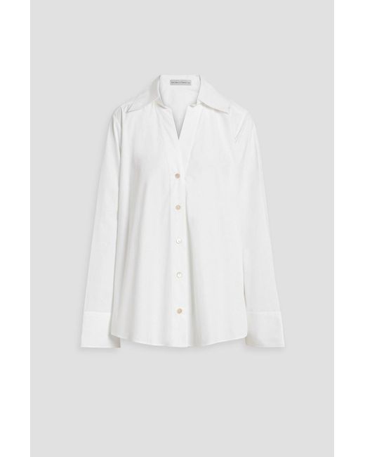 Palmer//Harding White Cotton-poplin Shirt