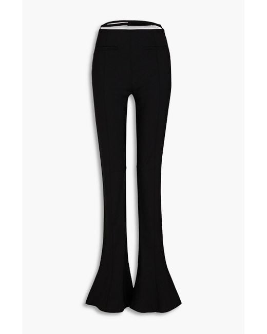 Jacquemus Black Tangelo Stretch-wool Flared Pants