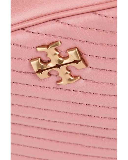Tory Burch Pink Kira Quilted Leather Cross-body Bag