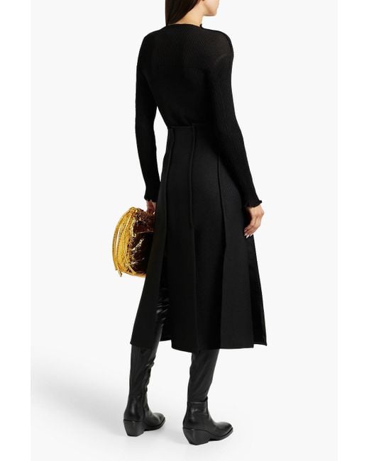 Proenza Schouler Black Camille pullover aus rippstrick