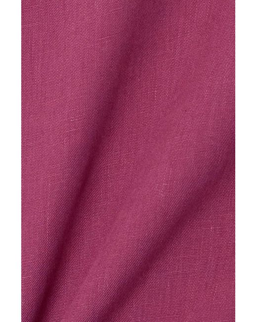 Gabriela Hearst Pink Sansi Linen Shirt