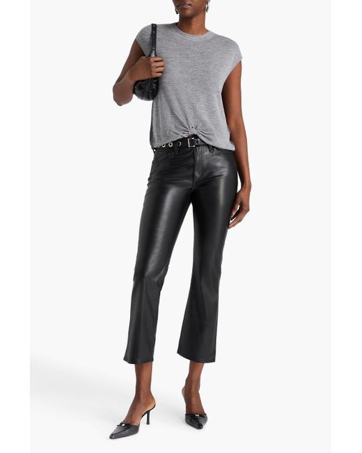 Rag & Bone Black Peyton Kick-Flare Pants