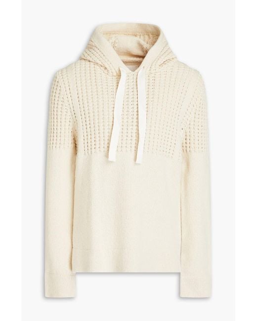 Jil Sander Natural Pointelle-knit Cotton And Wool-blend Hoodie for men
