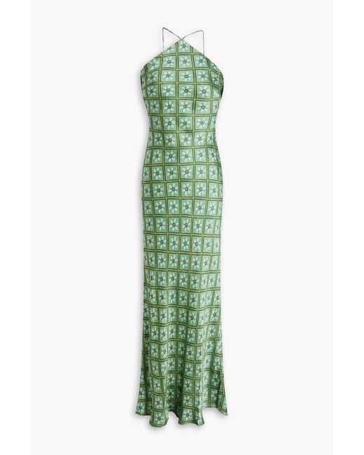 hannah green dress Hannah Floor-Length Camellia Floral Bridesmaid Dress Limoncello Camellia Jacquard