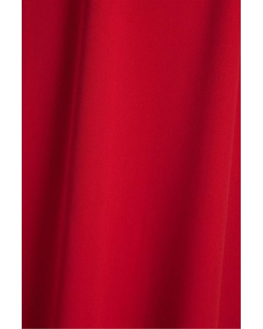 Jonathan Simkhai Red Isadora robe aus crêpe mit verzierung