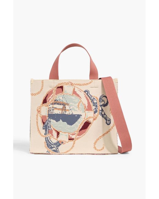 Zimmermann Pink Jacquard Tote