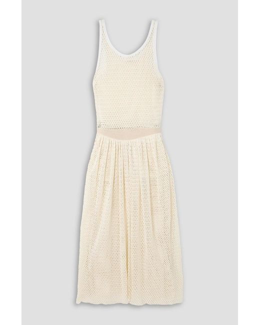 DIOTIMA Natural Pocomania Open-knit Cotton Maxi Dress