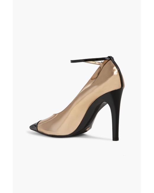 Jimmy Choo Metallic Cierra 100 Mirrored And Patent-leather Pumps