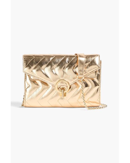 Sandro Natural Quilted Leather Shoulder Bag