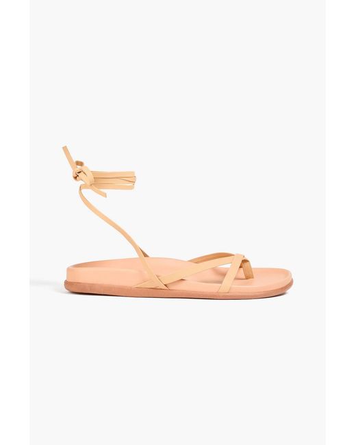 Ancient Greek Sandals Natural Glykeria Leather Sandals