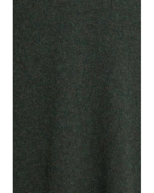 James Perse Green Color-Block Cashmere Sweater for men