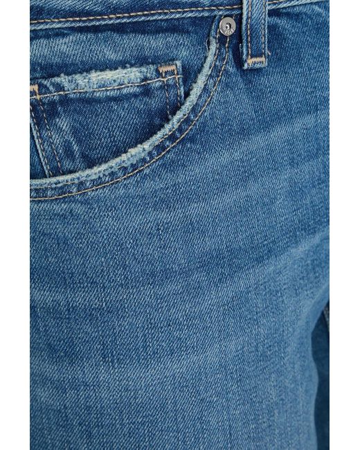 PAIGE Blue Sloane Low-Rise Slim-Leg Jeans
