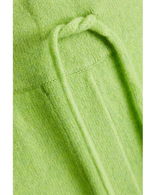 Loulou Studio Green Toran Cashmere Shorts