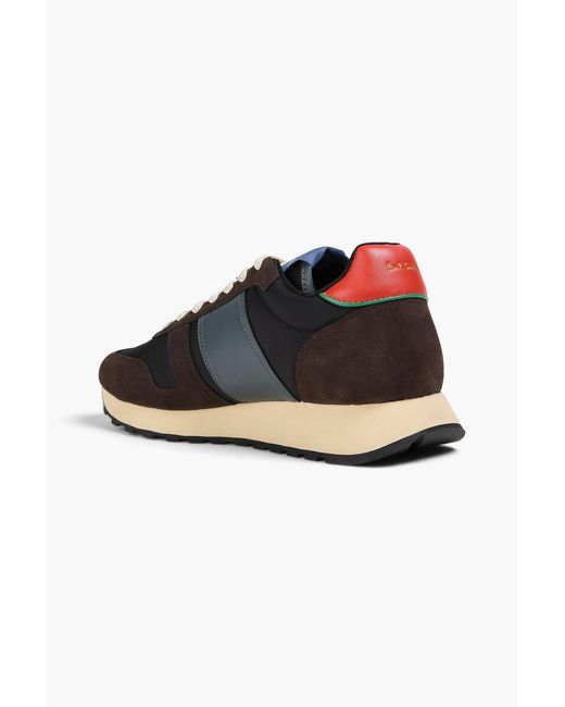 Paul Smith Brown Eighties Suede, Leather And Shell Sneakers for men