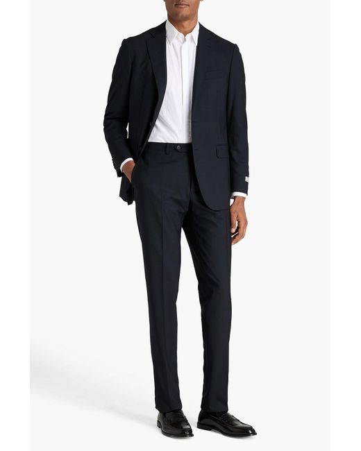 Canali Blue Wool Suit for men
