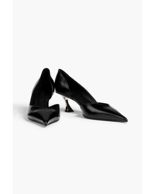 Mugler Black Leather Pumps