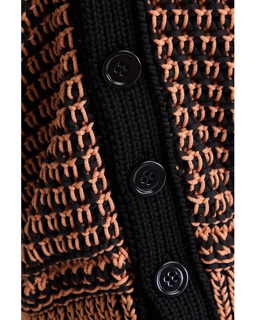 3.1 Phillip Lim Brown Two-Tone Knitted Vest
