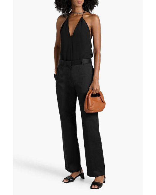 Totême  Black Silk Crepe De Chine Camisole