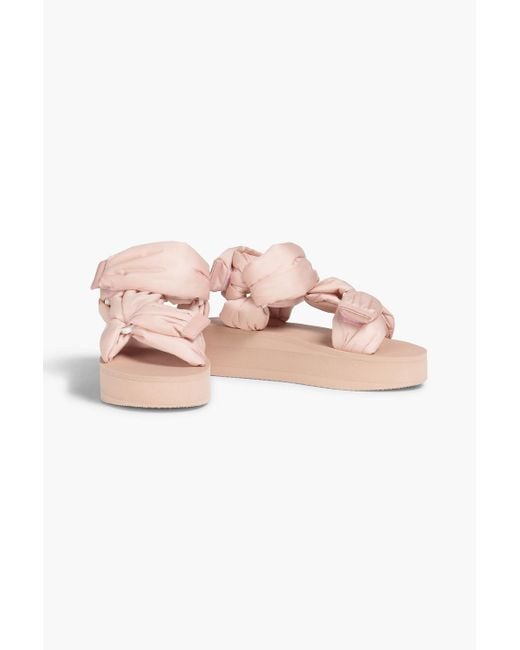 Red(v) Pink Padded Shell Sandals