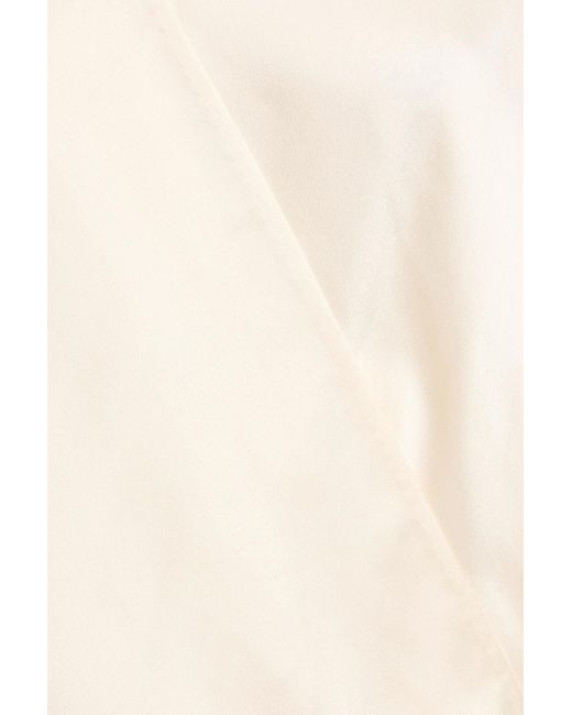 3.1 Phillip Lim Natural Wrap-Effect Satin Top