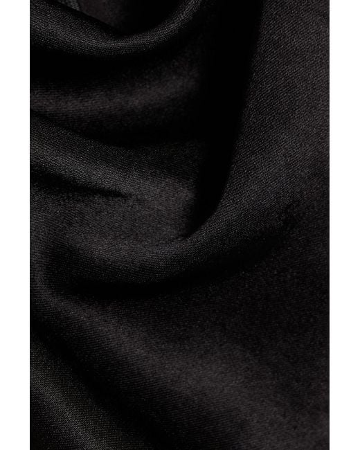 Vince Black Draped Satin Top