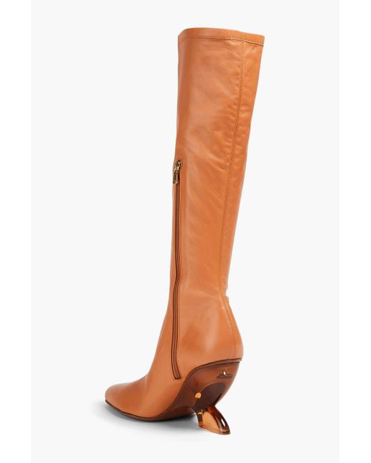 Zimmermann Brown Leather Knee Boots
