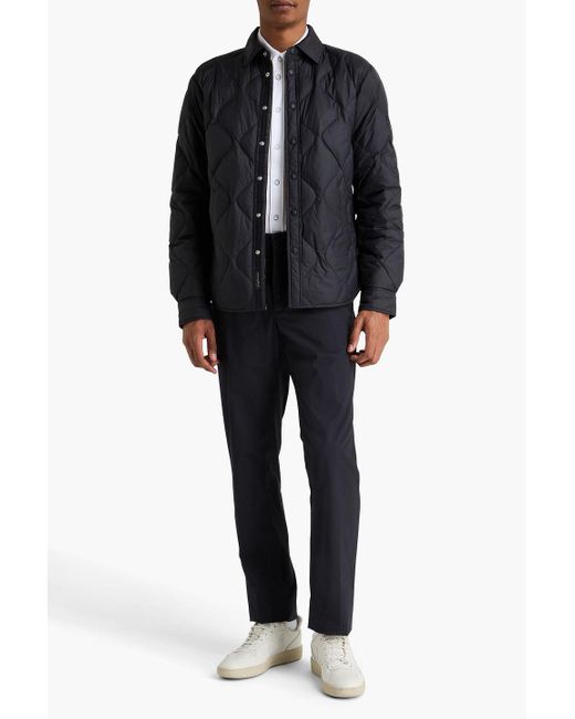 Rag & Bone Blue Dane Quilted Shell Down Jacket for men