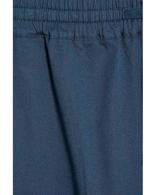 Sandro Blue Cotton-Blend Twill Drawstring Pants for men
