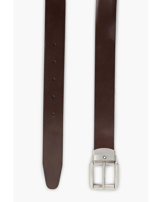 Montblanc Brown Leather Belt for men