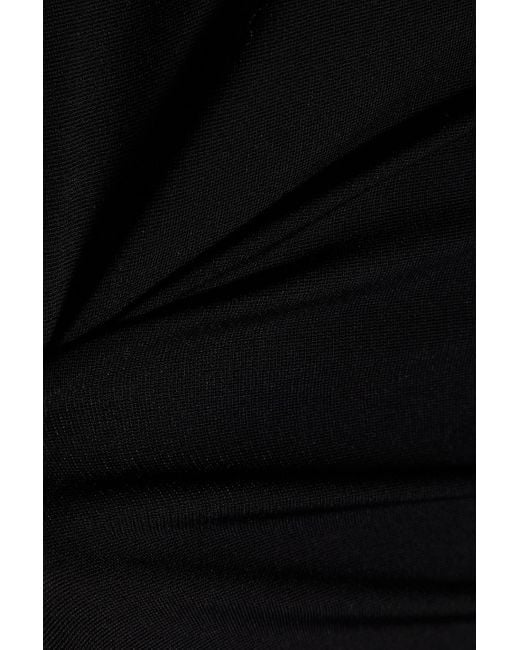 16Arlington Black Cassandra rollkragenoberteil aus jersey mit rückenausschnitt