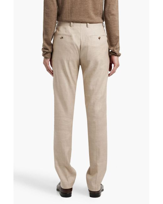 Paul Smith Natural Linen And Wool-Blend Suit for men