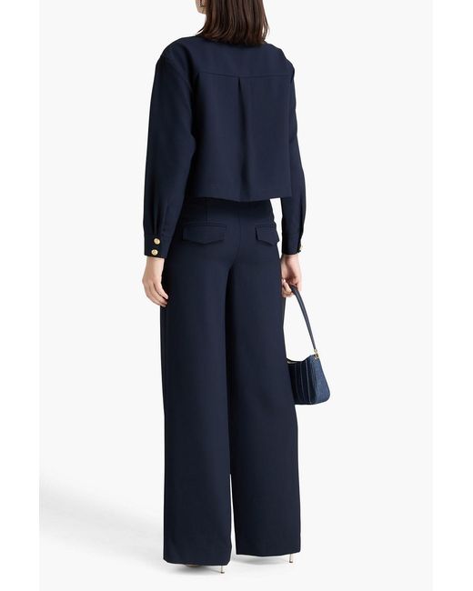 Veronica Beard Blue Cole Twill Flared Pants