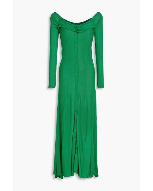 Jacquemus Green Knitted Maxi Dress