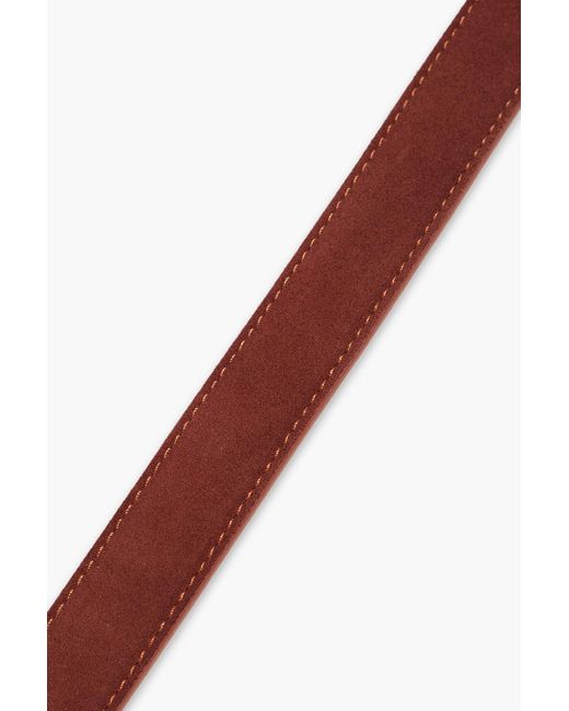 Paul Smith Brown Suede And Leather Belt for men
