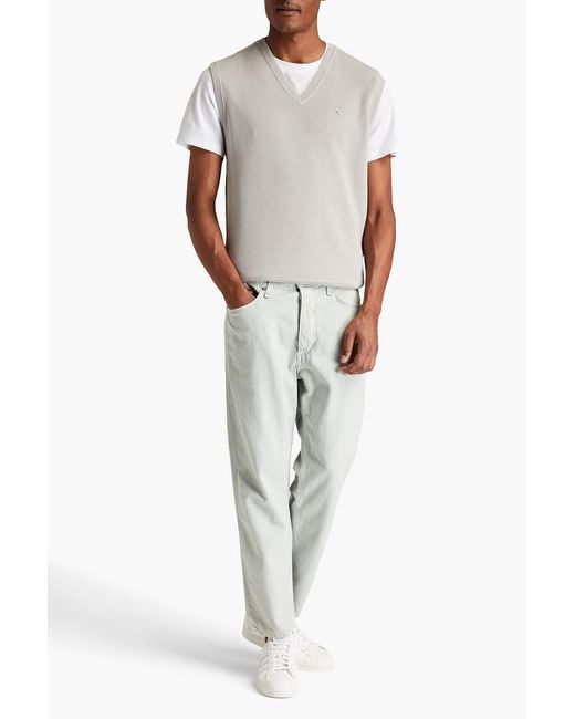 Rag & Bone White Winslow Cotton Vest for men