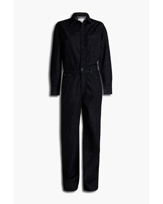 Rag & Bone All In One Denim Jumpsuit in Black | Lyst