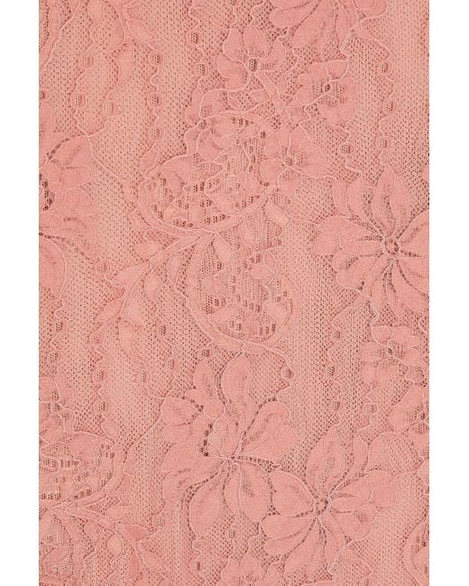 Zimmermann Pink Lace Bodysuit
