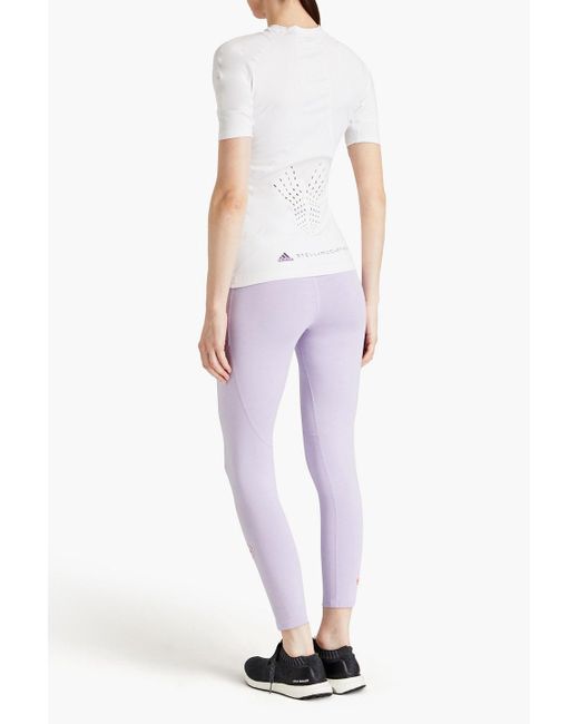 Adidas By Stella McCartney Purple Modal-blend Jersey leggings