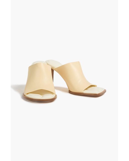 Jacquemus White Leather Mules