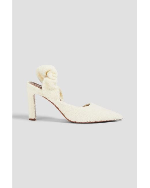 Zimmermann White Terry Slingback Pumps
