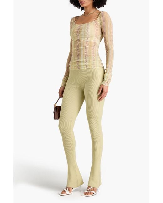 Missoni White Printed Mesh Top