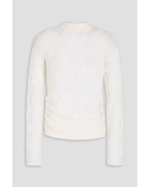 Farm Rio White Guipure Lace Top