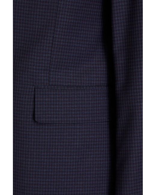 Paul Smith Blue Checked Wool Suit for men