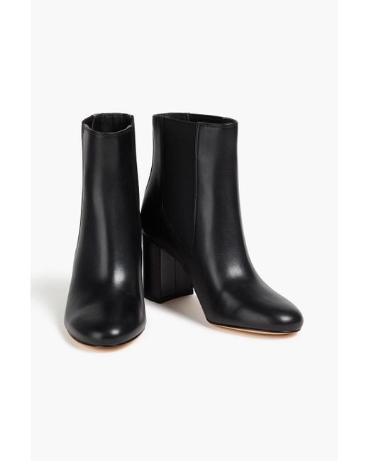 Stuart Weitzman Black Celina Leather Chelsea Boots
