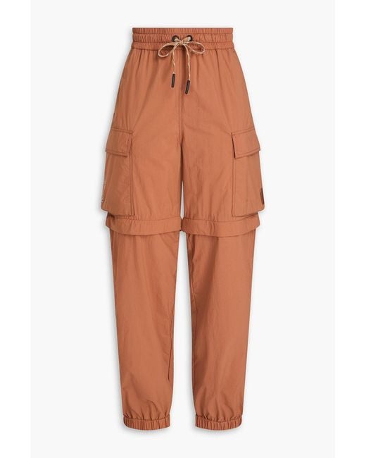 Moncler Orange Shell Cargo Pants