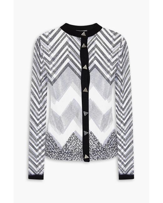 Missoni Gray Embellished Tulle Cardigan