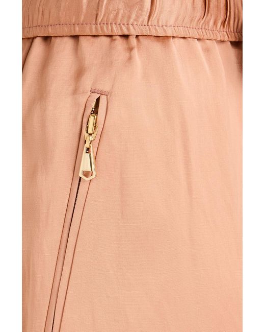 Zimmermann Pink Satin Cargo Pants