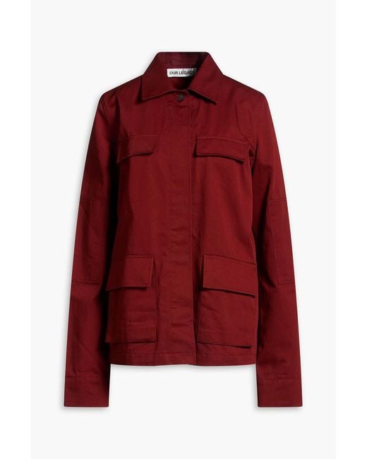 Our Legacy Red Cotton-Twill Jacket