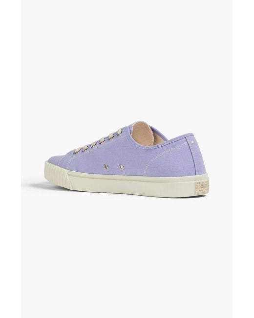 Maison Margiela Blue Tabi Split-Toe Canvas Sneakers for men
