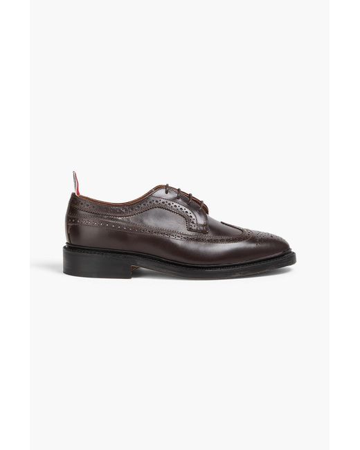 Thom Browne Brown Leather Brogues for men